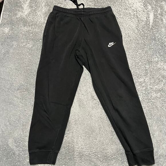 Nike Club Fleece Black Jogger Sweatpants Mens Medium BV2671 Pants ** - Picture 1 of 10